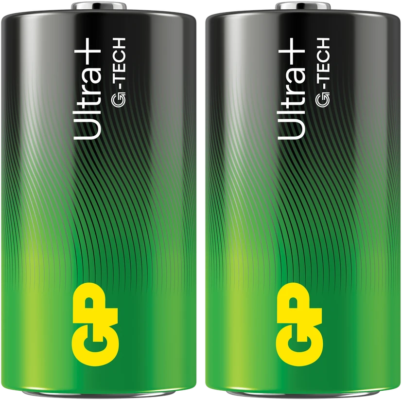 GP Battery GP - Ultra Plus baterijos, C dydis, 14AUP/LR14, 1,5 V (2 vnt. pakuotėje)