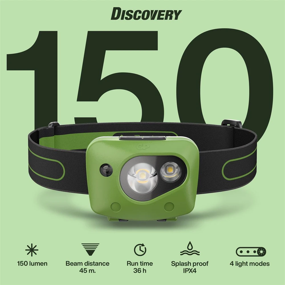 GP DISCOVERY Multi Purpose Headlamp CH43 žibintas ant galvos