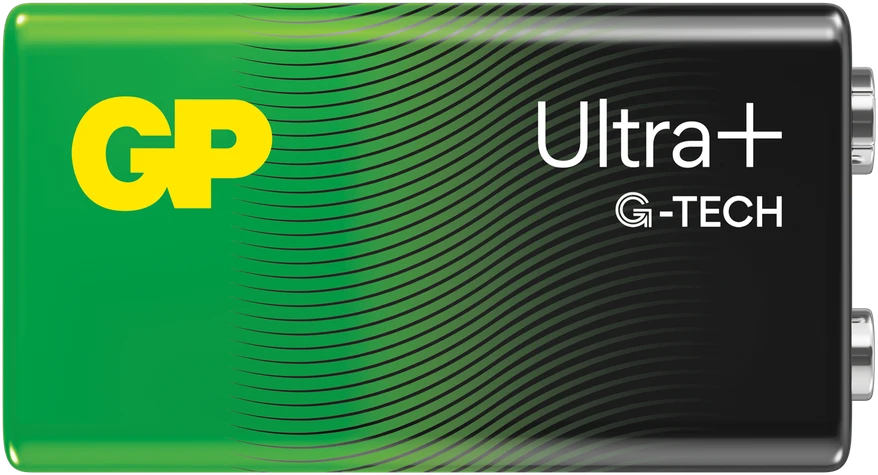 GP Baterija GP - „Ultra Plus“ šarminė 9 V baterija, 1604AUP/6LF22 (1 vnt. pakuotė)