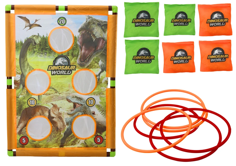 Veiksmo žaidimas Lean Toys Toss Game 2in1 Dinosaur World