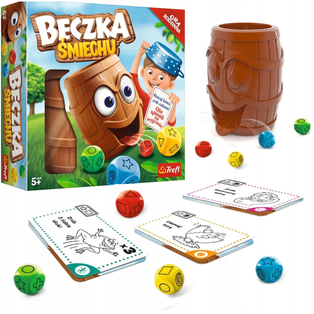 Trefl Stalo žaidimo Barrel Juoko, ENG
