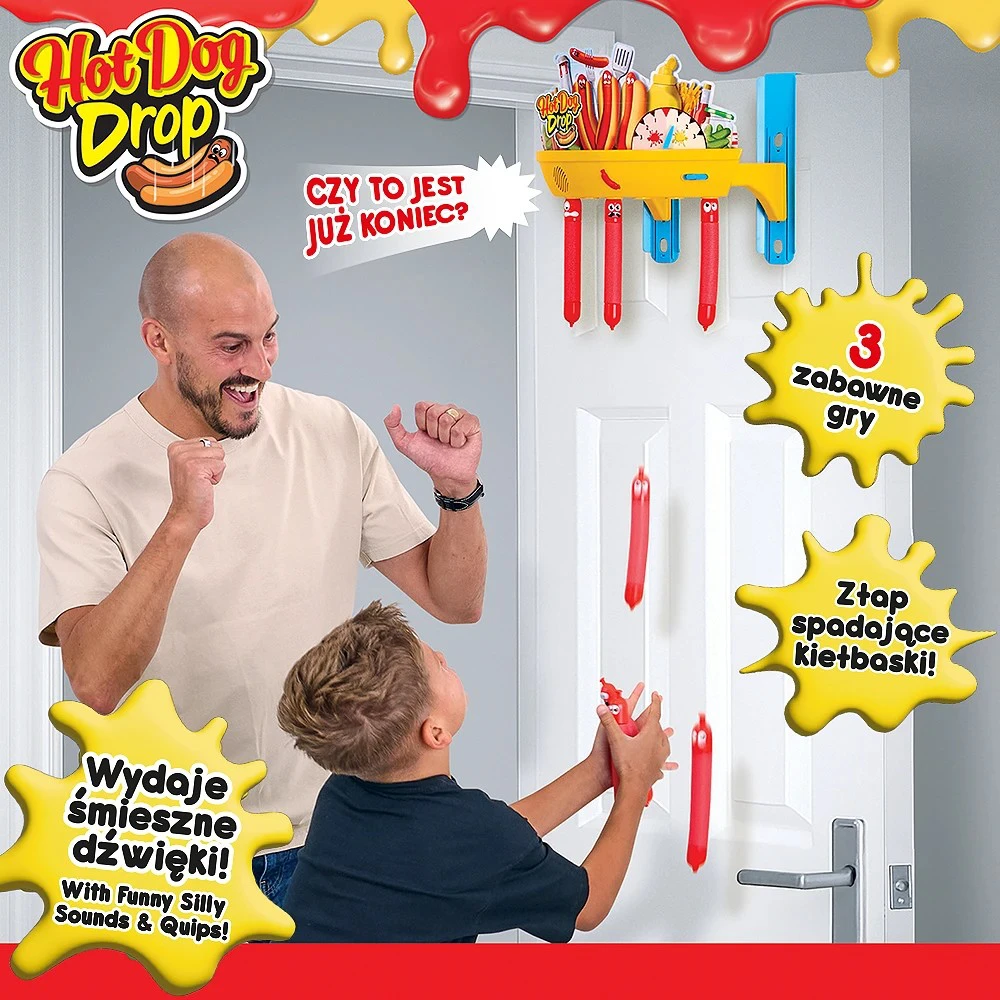 Cobi Gra Dešrainių mėtymo žaidimas su krentančiomis dešrelėmis