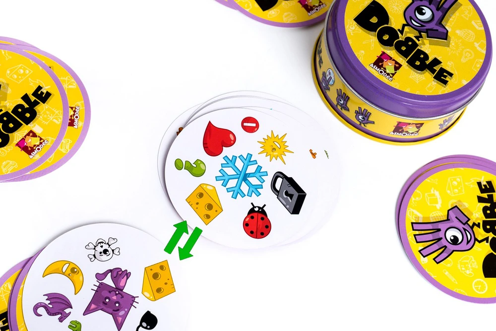 Rebel Dobble Classic Eco PL kortų žaidimas – apvalios žaidimo kortos GR0749
