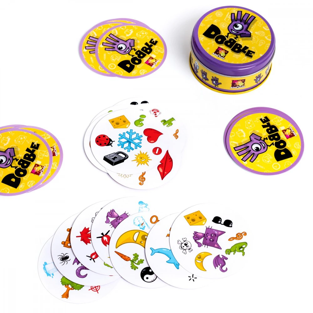 Rebel Dobble Classic Eco PL kortų žaidimas – apvalios žaidimo kortos GR0749