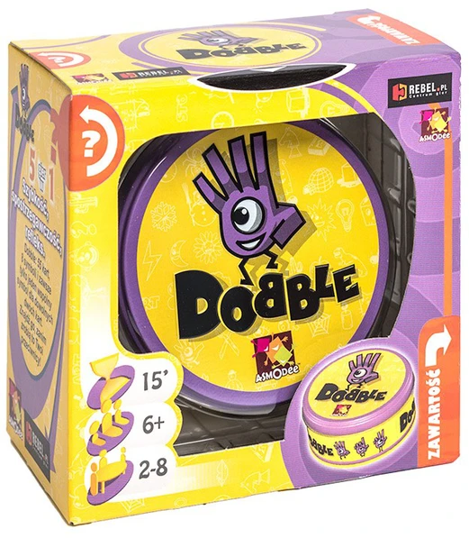 Rebel Dobble Classic Eco PL kortų žaidimas – apvalios žaidimo kortos GR0749