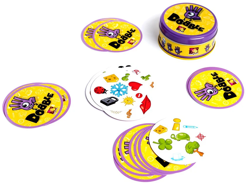 Rebel Dobble Classic Eco PL kortų žaidimas – apvalios žaidimo kortos GR0749
