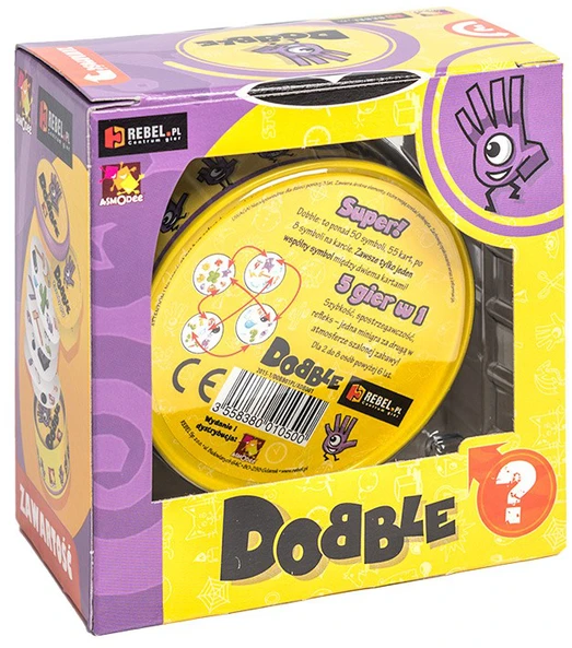 Rebel Dobble Classic Eco PL kortų žaidimas – apvalios žaidimo kortos GR0749