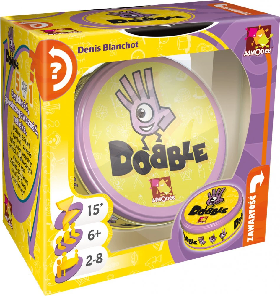 Rebel Dobble Classic Eco PL kortų žaidimas – apvalios žaidimo kortos GR0749