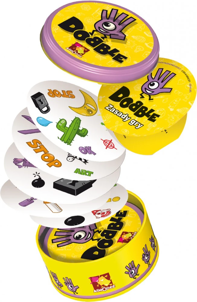 Rebel Dobble Classic Eco PL kortų žaidimas – apvalios žaidimo kortos GR0749