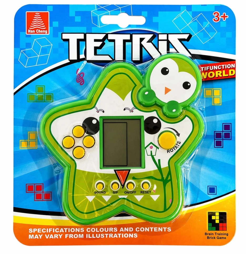 Lean Toys Elektroninis žaidimas Tetris, žalias