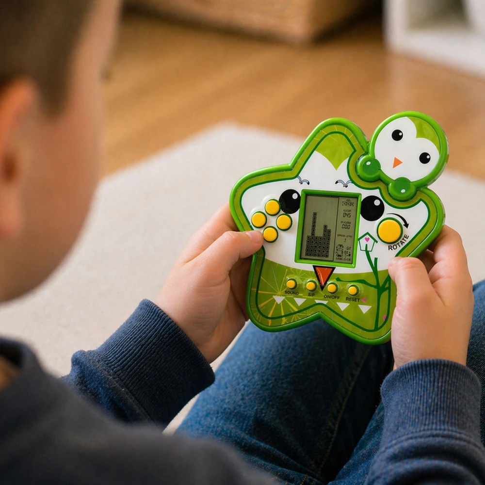 Lean Toys Elektroninis žaidimas Tetris, žalias