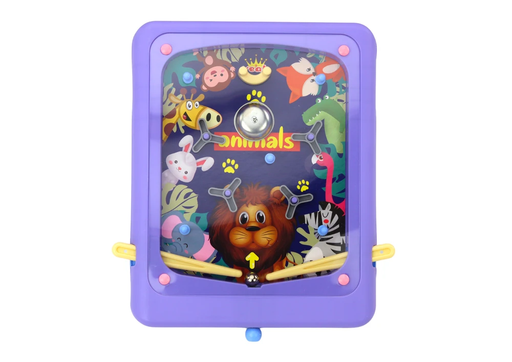 Lean Toys Arkadinis žaidimas Flipper Animals, violetinis