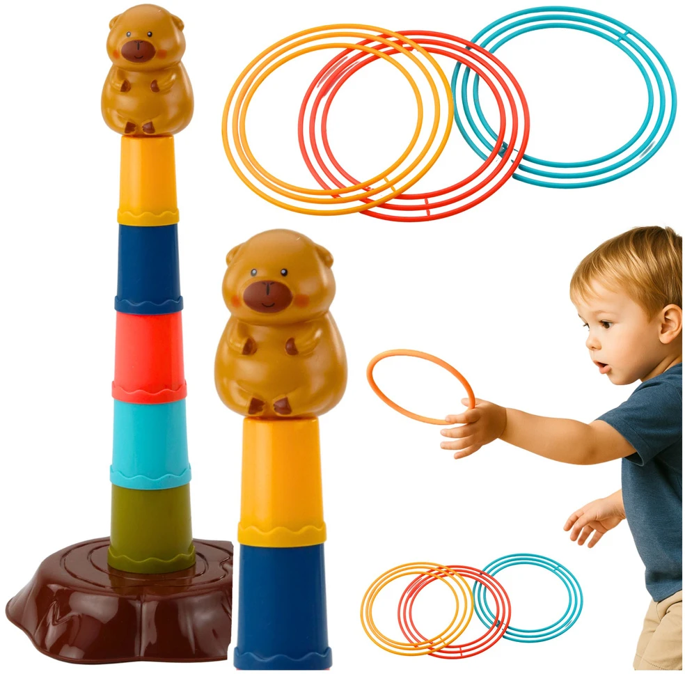 Lean Toys Įgūdžių žaidimas vaikams „Kapibarų lankai“ 5 lygiai