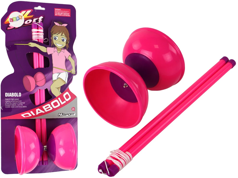 Lean Toys Rožinė Jojo žongliravimo žaidimas Diabolo Arcade Game Rožinė