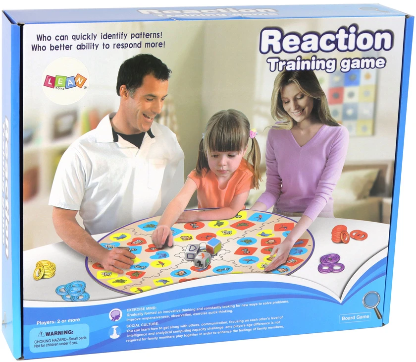 Lean Toys Stalo žaidimas refleksams ir suvokimui lavinti