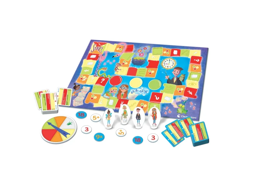 Gra Matematikos stalo žaidimas, kurio išmokstu žaisdamas lenkų kalbą, Clementoni 50778