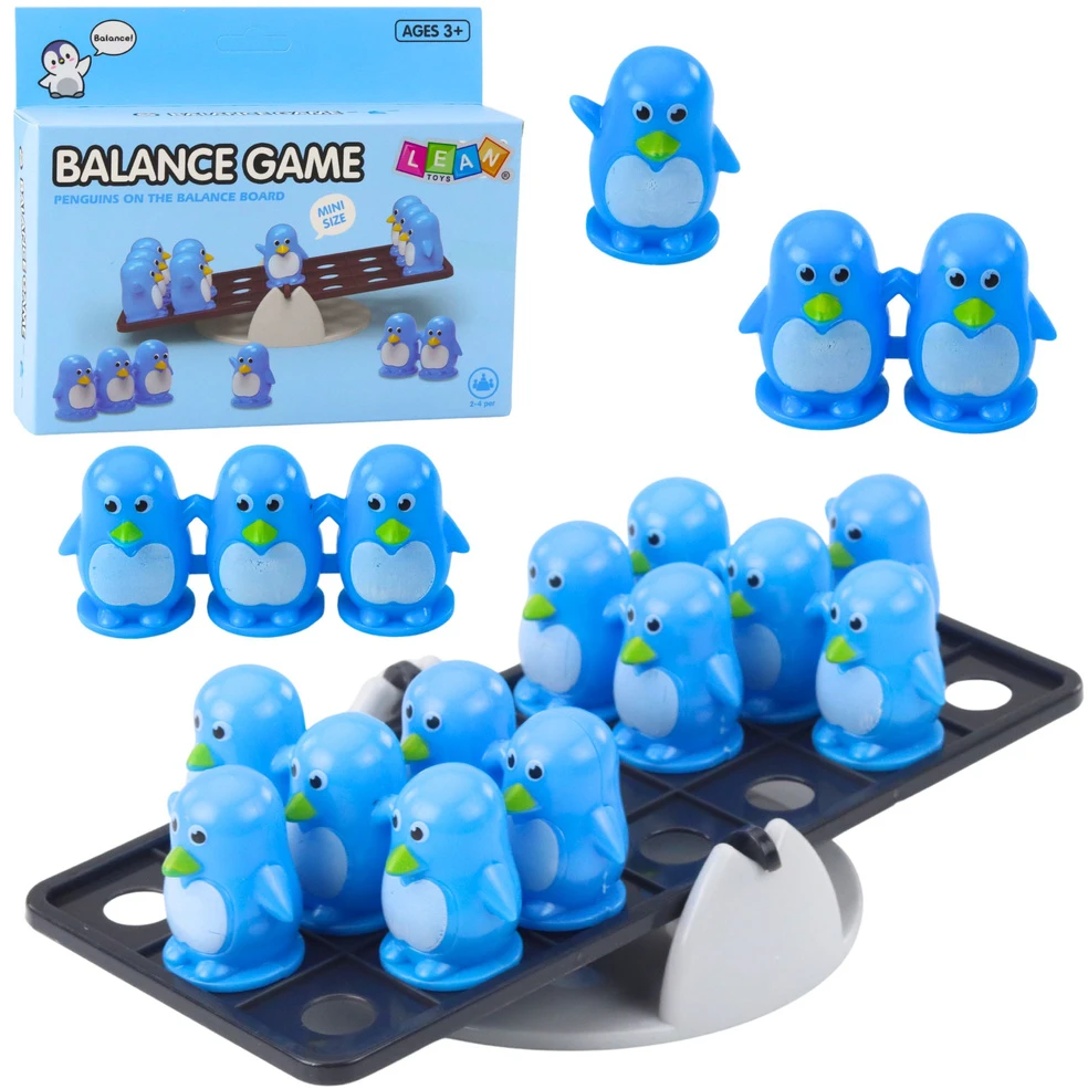 Lean Toys Vaikų edukacinis balansavimo žaidimas su pingvinais