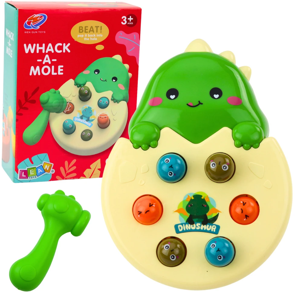 Lean Toys Dinozaurų Smūgiavimo Įgūdžių Žaidimas Vaikams