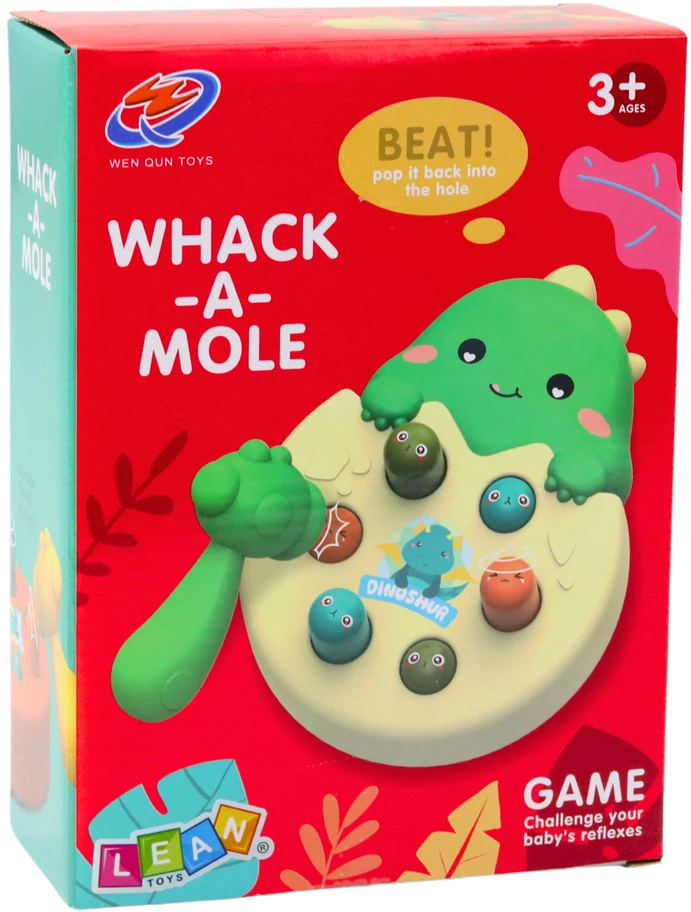 Lean Toys Dinozaurų Smūgiavimo Įgūdžių Žaidimas Vaikams