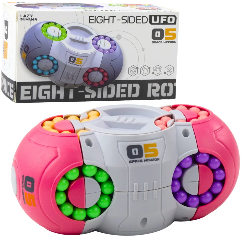 Lean Toys Rožinė loginių žaidimų kapsulė