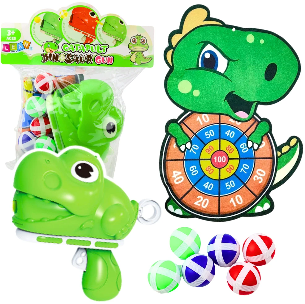 Lean Toys Dinozaurų Tema Lankstus Šaudymo Žaidimas su Pūtkeliais