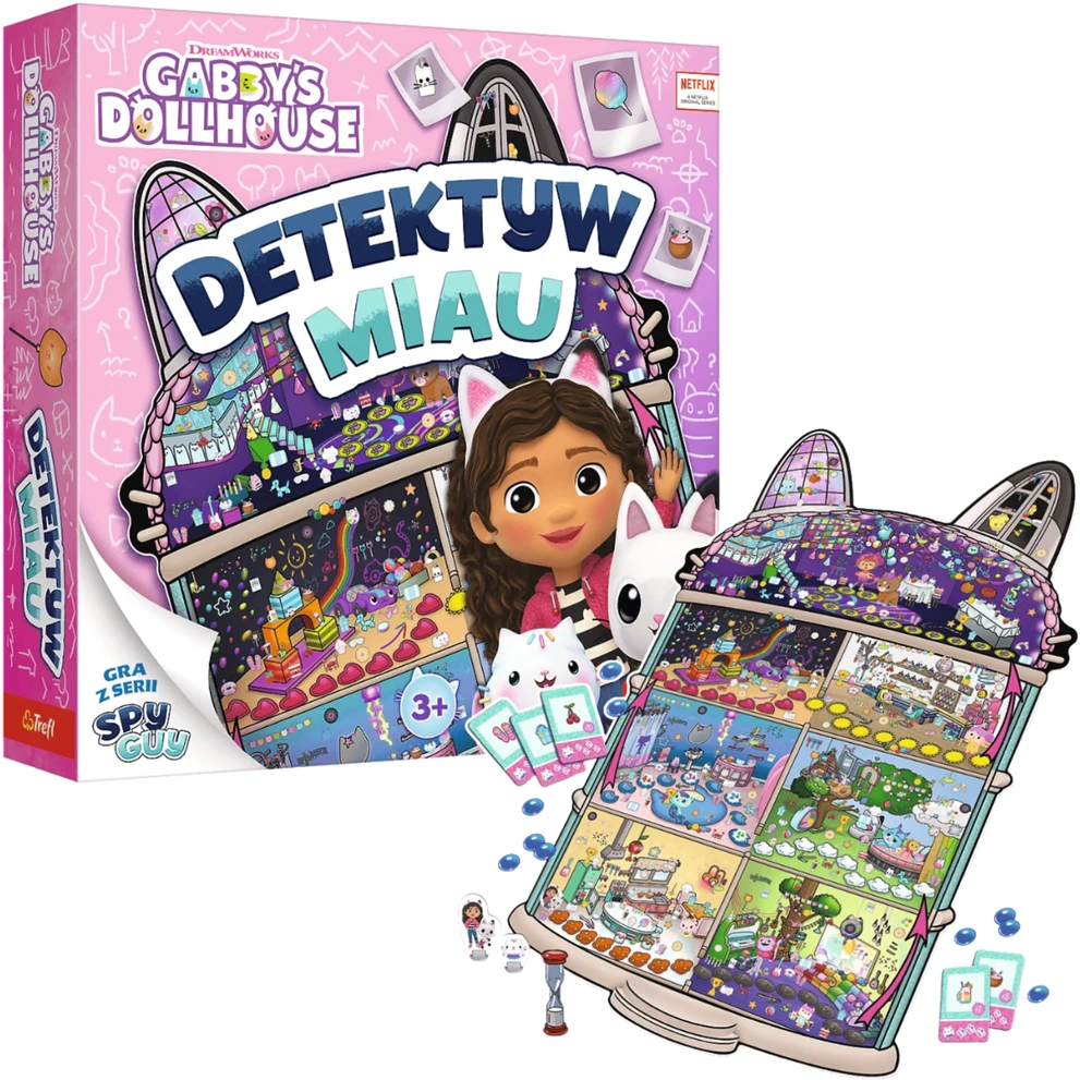 TREFL 02695 Žaidimas Detektyvas Miaukimas, Gabi kačių namas