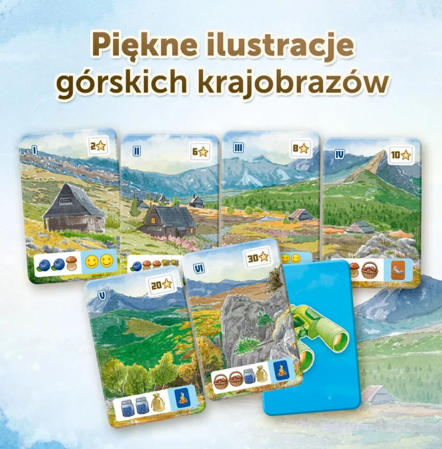Šeimos žaidimas Penkių viršūnių kalnų žygiai Trefl 02517