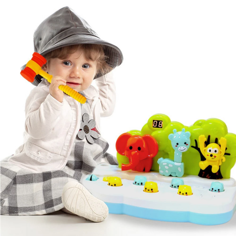 Lean Toys Žaidimas vaikams su plaktuku ir taškų skaičiuokle