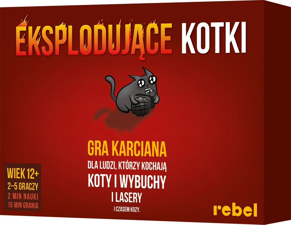 Rebel Sukilėlių vakarėlio kortų žaidimas „Exploding Kittens 12+“ GR0748