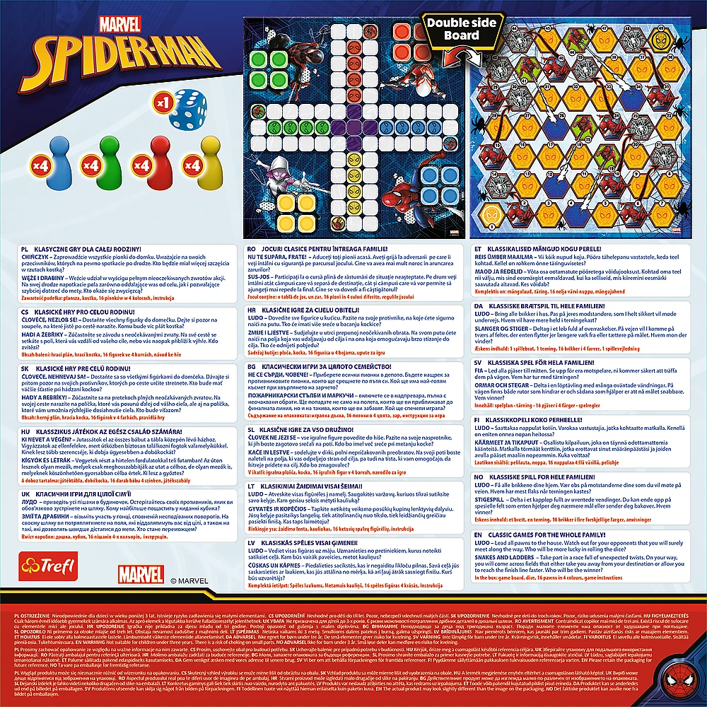 TREFL 02436 Spidey Hero Quest stalo žaidimas