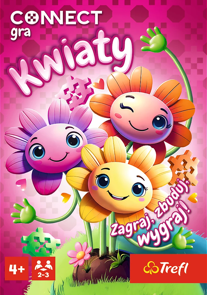 Vaikiškas žaidimas Connect Flowers Trefl 02887