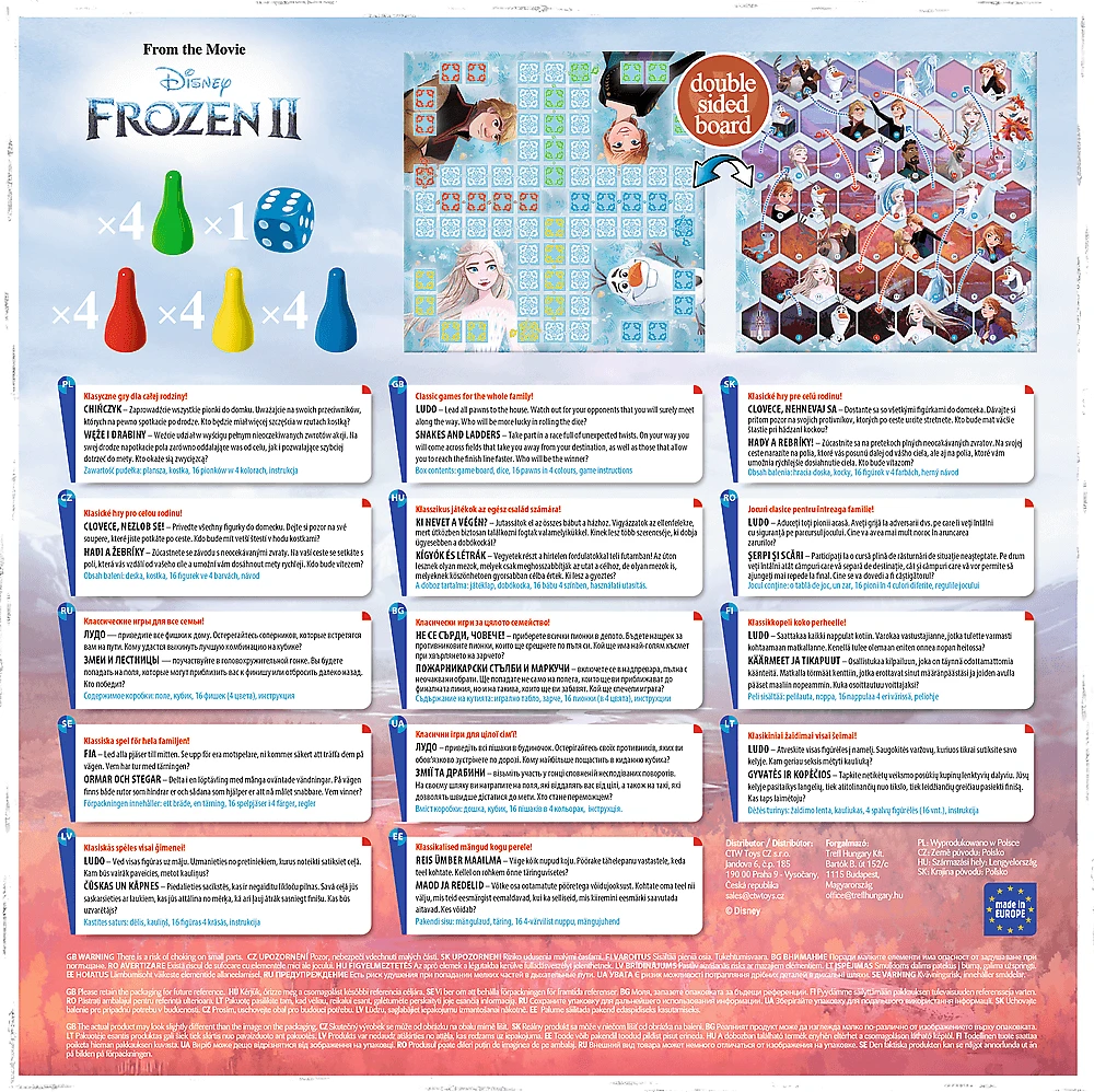 Trefl Stalo žaidimas "2 in 1 Frozen II"