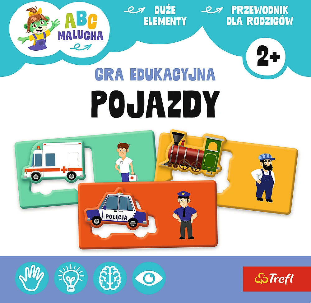 Dėlionė Žaidimas Transporto priemonės - Mažylių ABC - Trefl 02907