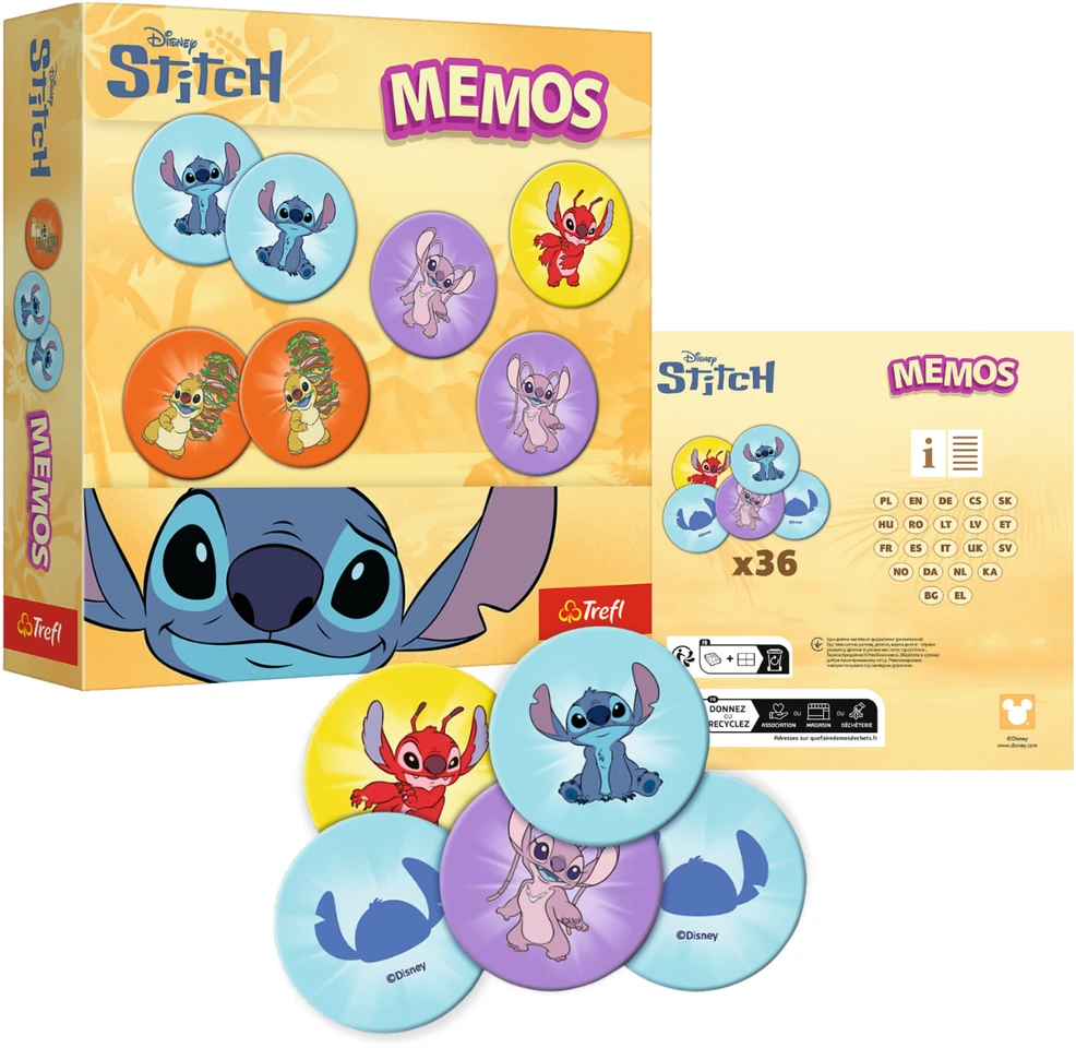 TREFL DISNEY STITCH Žaidimas Memo „Lilo & Stitch“
