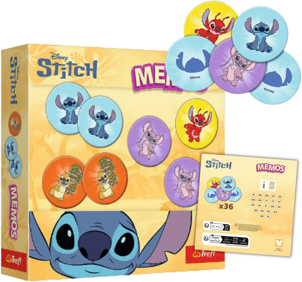 TREFL DISNEY STITCH Žaidimas Memo „Lilo & Stitch“