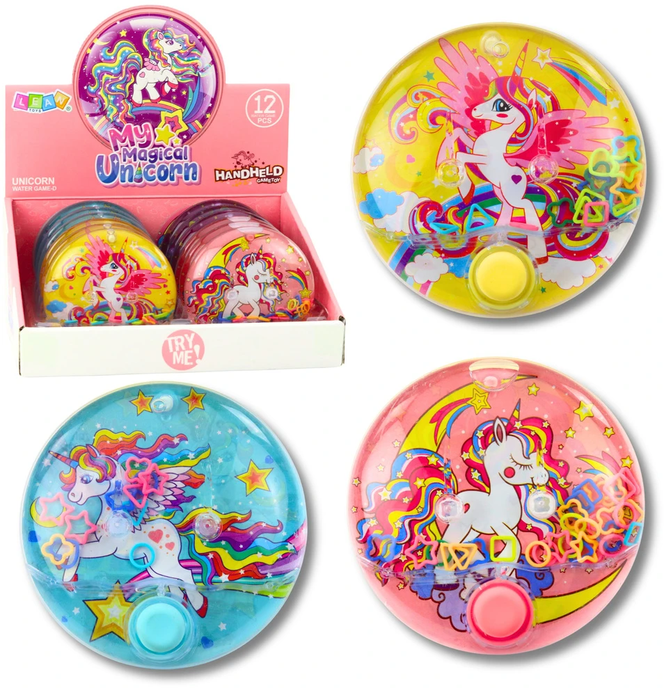 Lean Toys Vandens žaidimas vienaragių tema 10 cm
