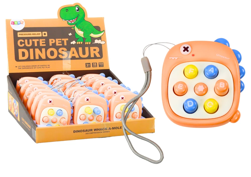 Lean Toys Interaktyvus žaidimas vaikams „Whack A Mole“ su raidėmis