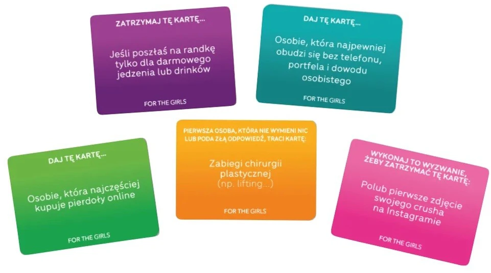 Gra Žaidimas mergaitėms, vakarėlių žaidimas