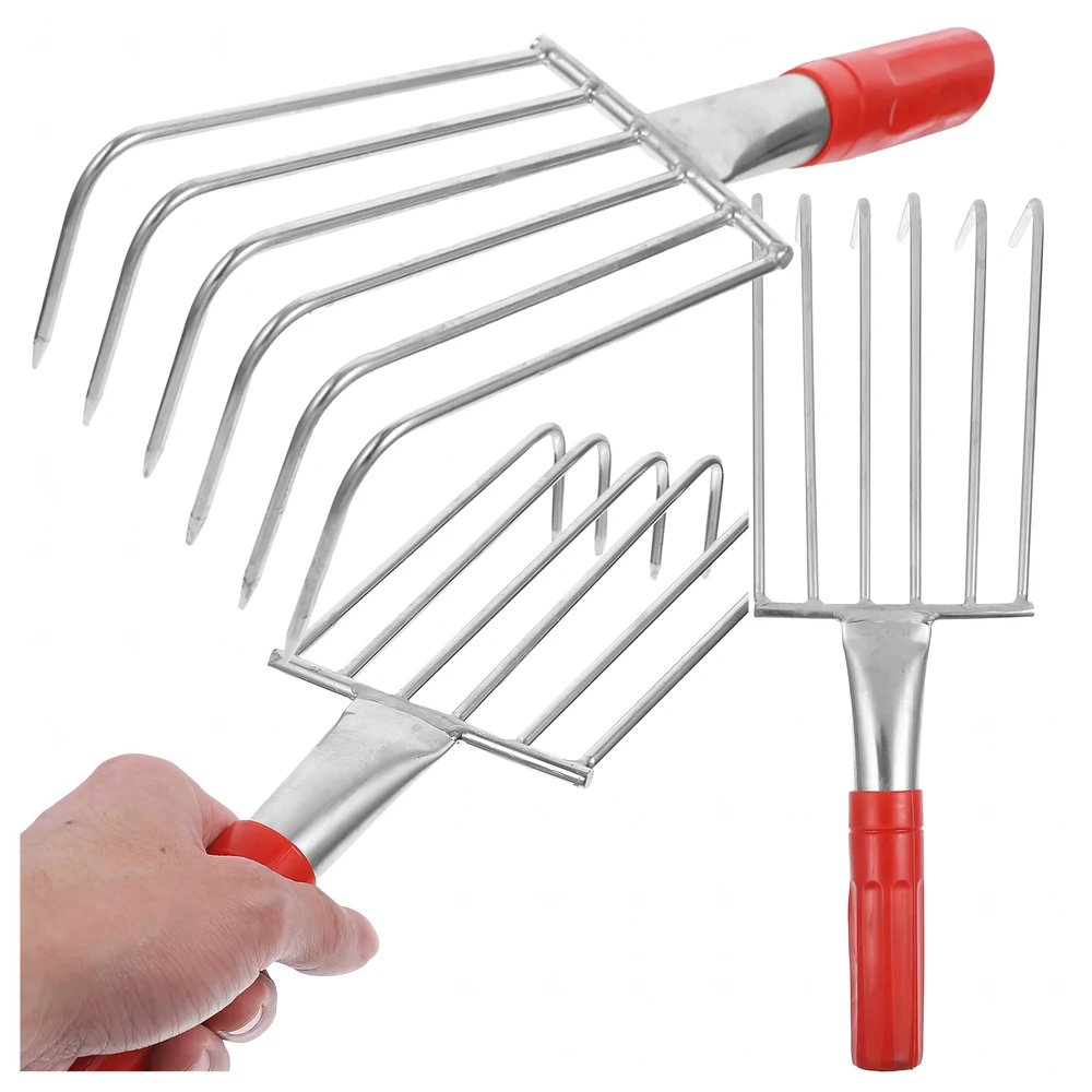 Grabki Sodo grėblys su metaliniais nagais grėbimui ir atlaisvinimui, 6 dantukai, 32 cm