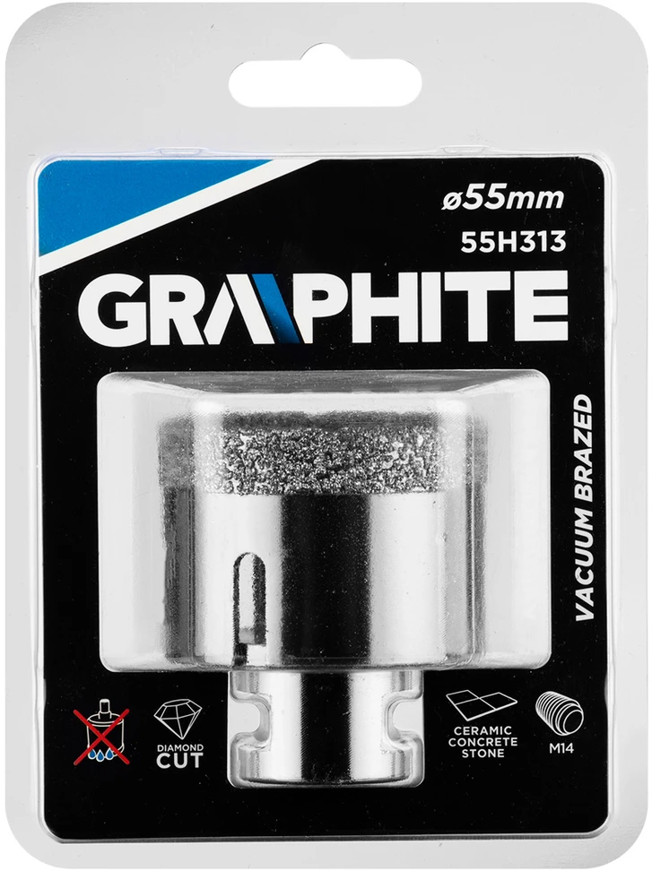 Graphite Grafitas DEIMANTINĖ SKULĖ 55 MM X M14 55H313 GRAFITAS