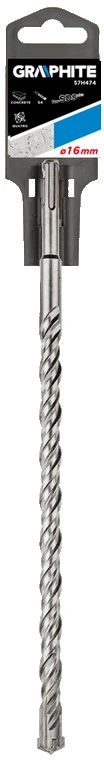 Wiertło Grąžtas betonui Graphite SDS+ 57H474, 16x310 mm