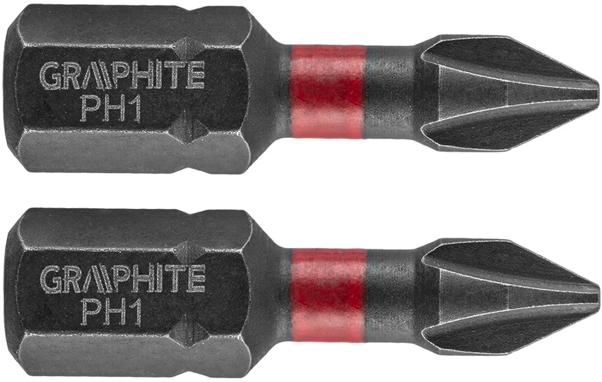 Bity Smūginiai antgaliai PH1 x 25 mm, 2 vnt.