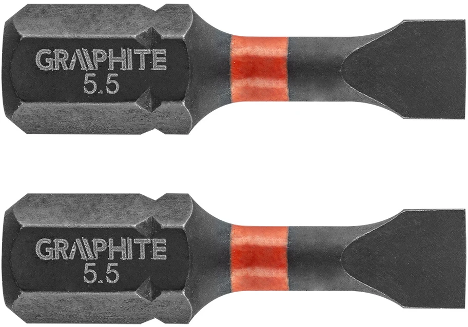 Bity Smūginiai antgaliai SL5,5 x 25 mm, 2 vnt.
