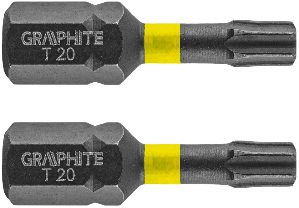 Graphite Grafito antgaliai TX20 x 25 mm, 2 vnt.
