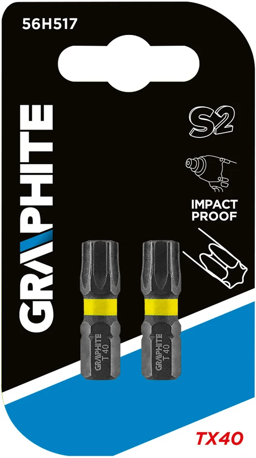 Graphite Bity udarowe TX40 x 25 mm, 2 vnt.