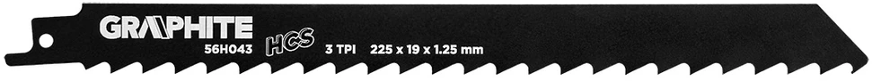 Graphite Grafitinis slankiojantis pjūklo diskas, HCS, 225 x 19 x 1,25 mm, 3 TPI, 2 vnt. rinkinys.
