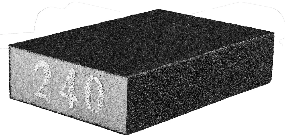 Graphite Grafito abrazyvinė kempinė 70 x 25 x 100 mm, K240