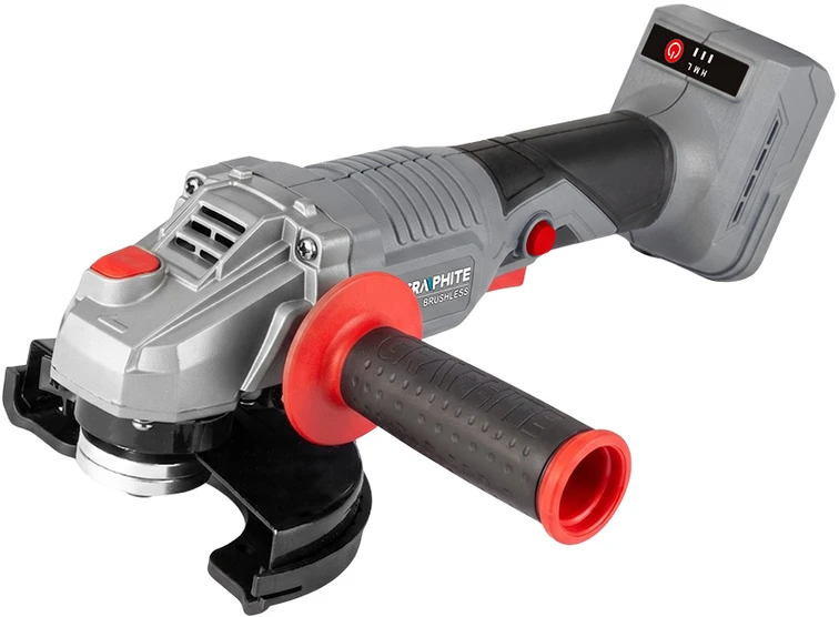 Graphite Kampinis šlifuoklis bešepetėlinis Energy+ 18V su regulacją, 125mm, bez akumulatora