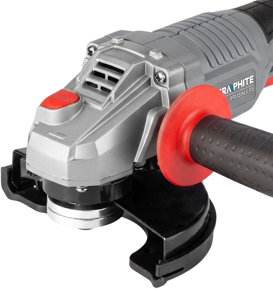 Graphite Kampinis šlifuoklis bešepetėlinis Energy+ 18V su regulacją, 125mm, bez akumulatora