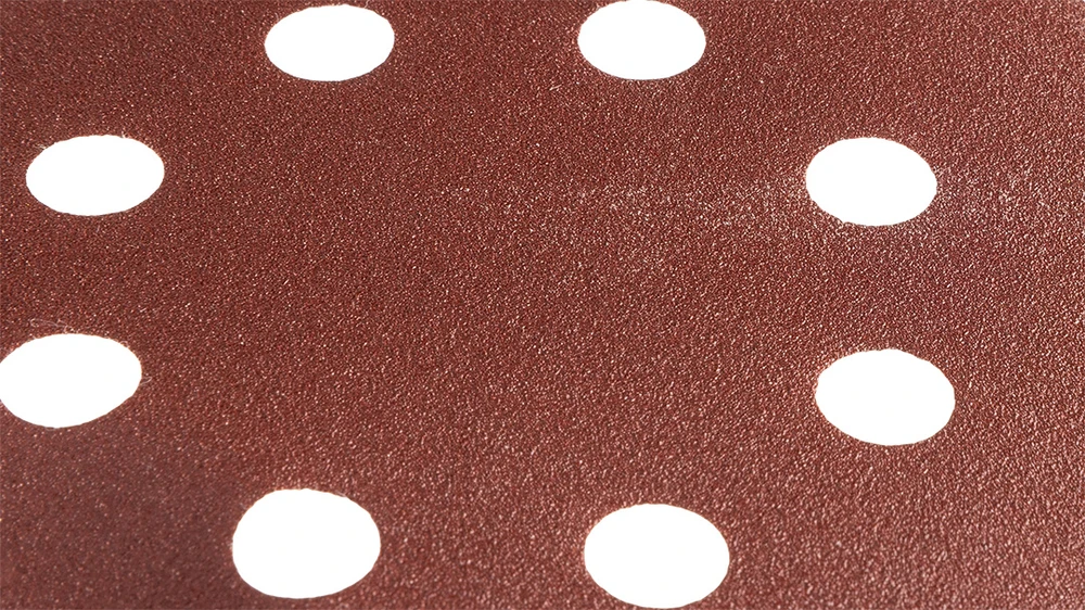 Graphite Krążki Šlifavimo diskai su lipdukais, 125 mm, P80, 5 vnt., su 8 skylėmis